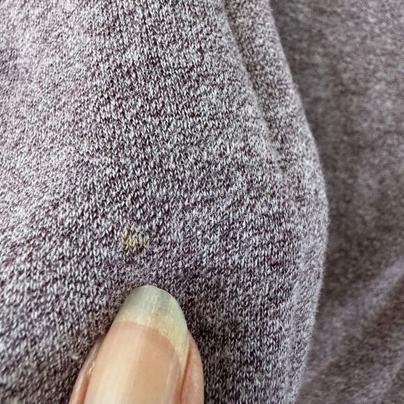 Zenana Womens Pullover Hoodie Size Small Heather Purple Pouch Pocket - Picture 12 of 12